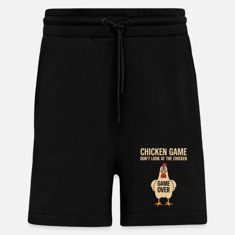 Game Theory Chickens Game - Shorts - made by SPREAD - SOLID BLACK
