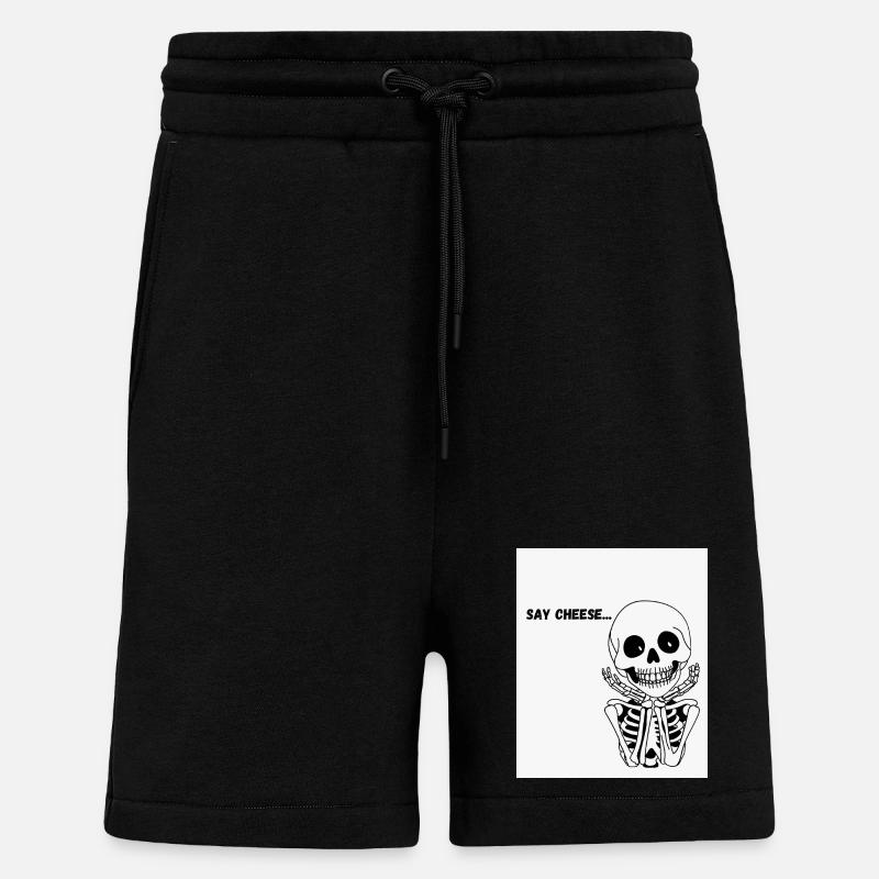 Skelett-Lächeln - Shorts - made by SPREAD - SOLID BLACK