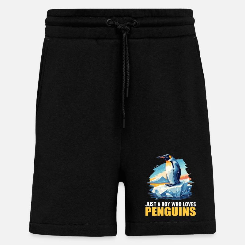 Pinguine Pinguin - Shorts - made by SPREAD - SOLID BLACK