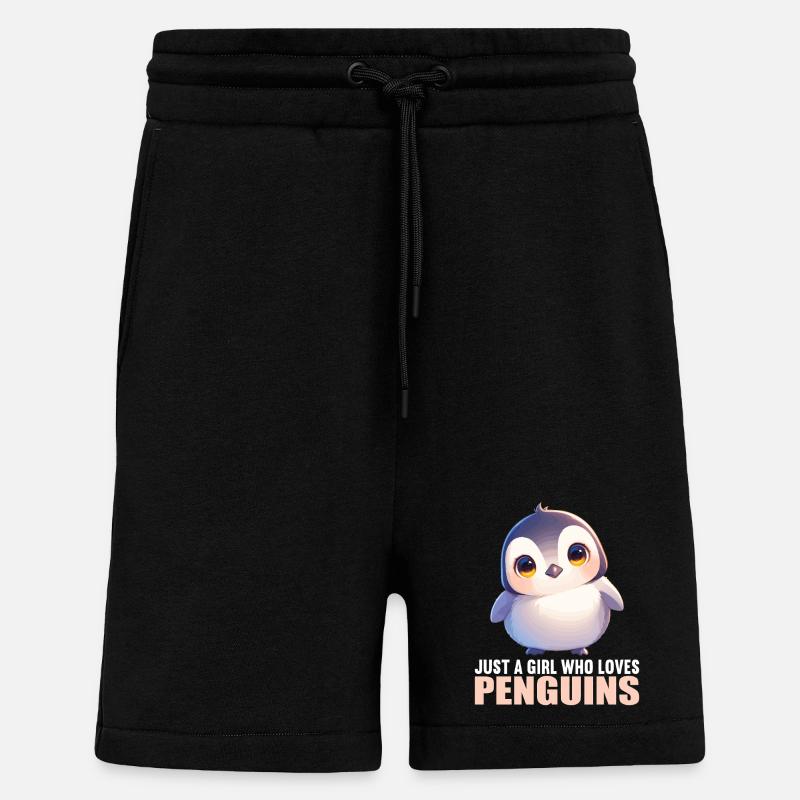 Penguins Penguin - Shorts - made by SPREAD - SOLID BLACK
