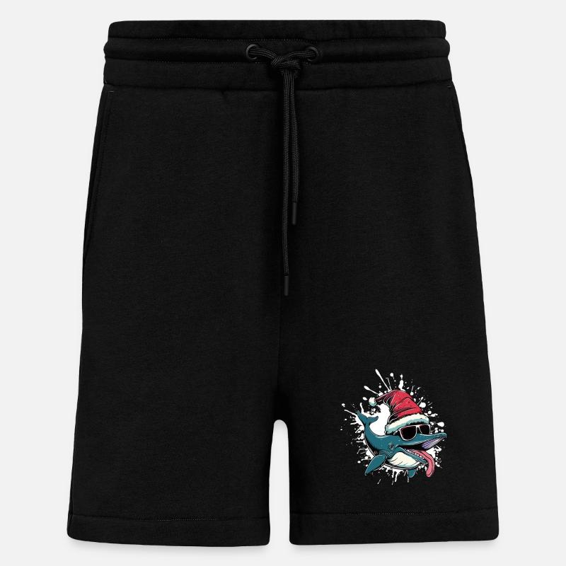 Wal Weihnachten Lustig - Shorts - made by SPREAD - SOLID BLACK
