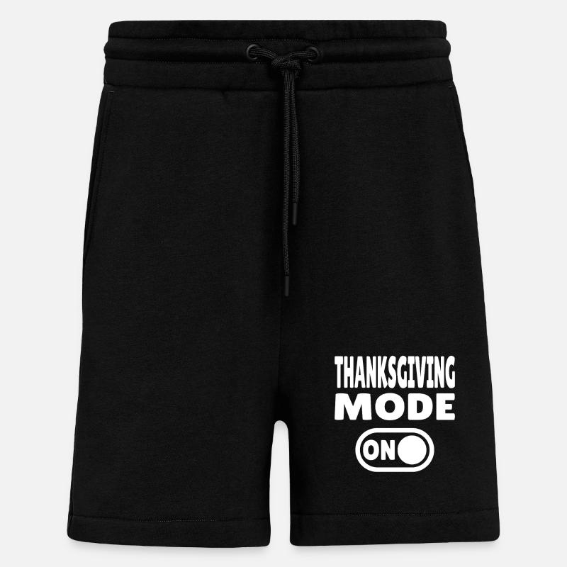Mode Thanksgiving activé - Short bio décontracté fabriqué en UE - SOLID BLACK