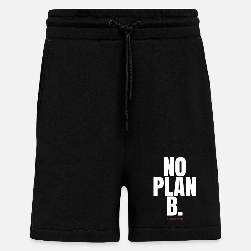 NO PLAN B - Shorts - made by SPREAD - SOLID BLACK