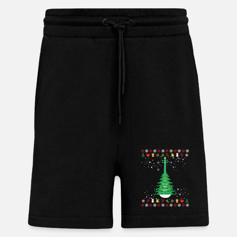 Sapin de Noël violon - Short bio décontracté fabriqué en UE - SOLID BLACK