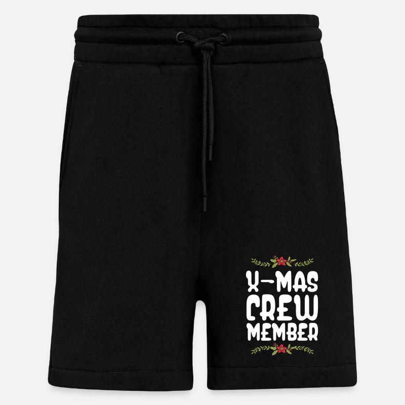 X-Mas Crew Mitglied - Shorts - made by SPREAD - SOLID BLACK
