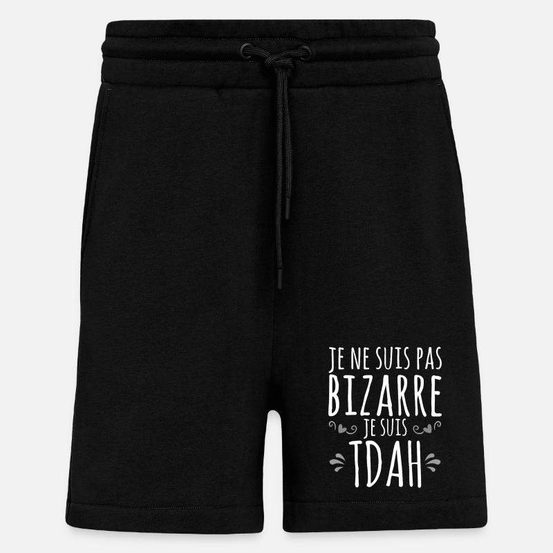 Ich bin ADHS - Hyperaktiv Impulsive Hyperaktivität - Shorts - made by SPREAD - SOLID BLACK