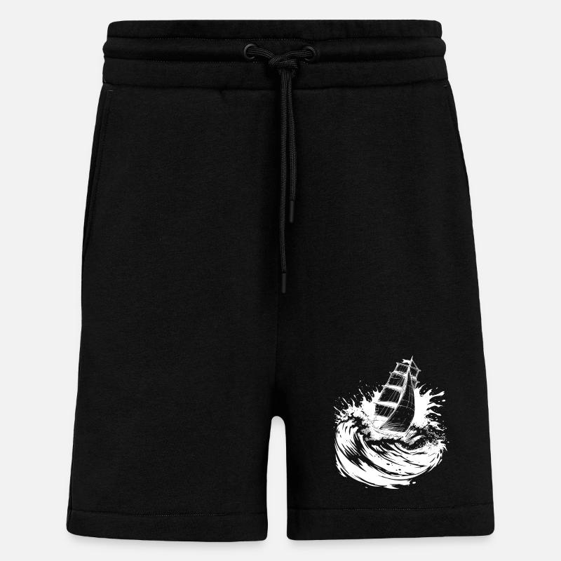 Energetic Sailing Art Sailor - Shorts - made by SPREAD - SOLID BLACK