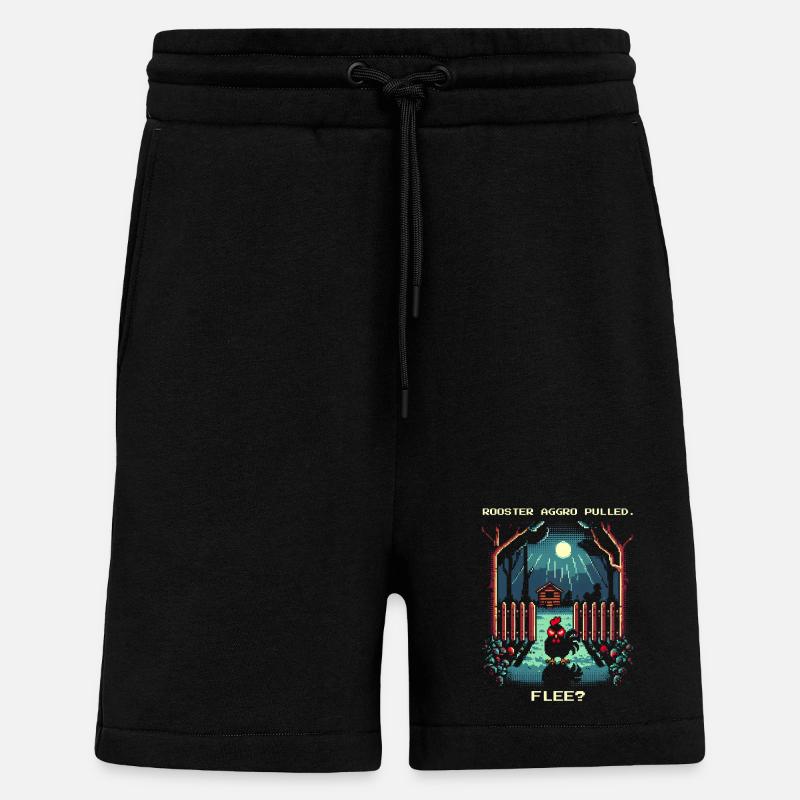 Aggro Pulled | Activate flight? - Shorts - made by SPREAD - SOLID BLACK