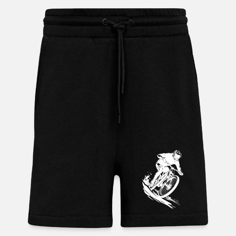 VTT Biker Art Cyclisme - Short bio décontracté fabriqué en UE - SOLID BLACK