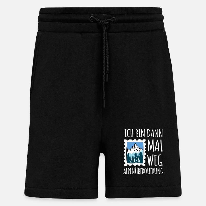 Alpen Überquerung 2026 - Wandern - Shorts - made by SPREAD - SOLID BLACK