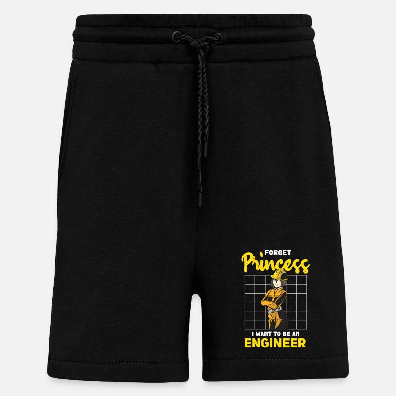 Rêve de planification énergétique d’ingénieur - Short bio décontracté fabriqué en UE - SOLID BLACK