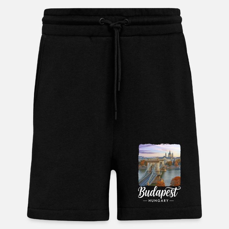 Budapest Ungarn - Shorts - made by SPREAD - SOLID BLACK