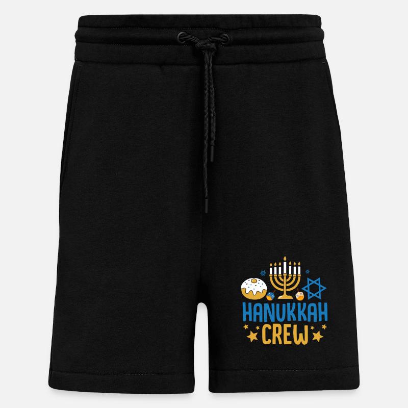 Hanoucca - Short bio décontracté fabriqué en UE - SOLID BLACK