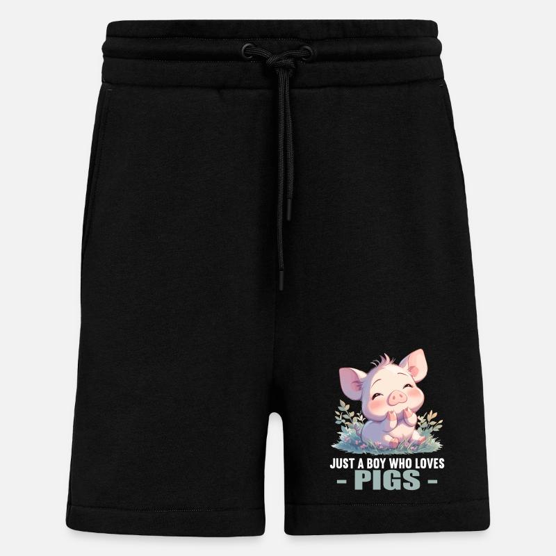 Pig Pig - Shorts - made by SPREAD - SOLID BLACK