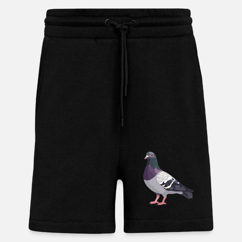 Tauben Taube - Shorts - made by SPREAD - SOLID BLACK