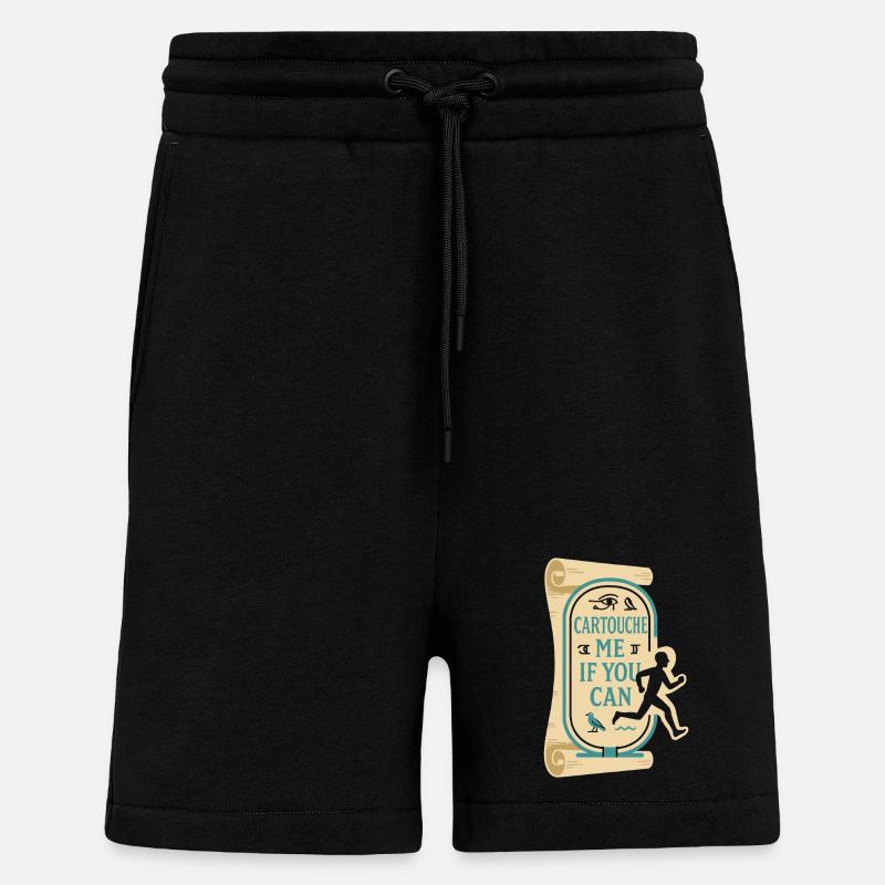 Pharaoh Archaeology in Ancient Egypt - Shorts - made by SPREAD - SOLID BLACK