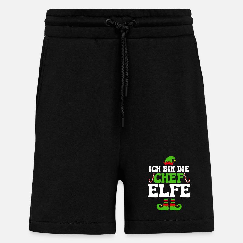 Ich Bin Die Chef Elfe - Shorts - made by SPREAD - SOLID BLACK