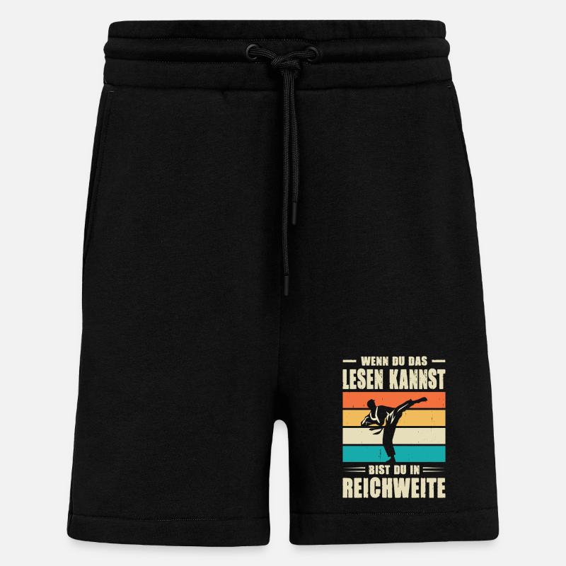 Karate Training Geschenke Karatetraining - Shorts - made by SPREAD - SOLID BLACK