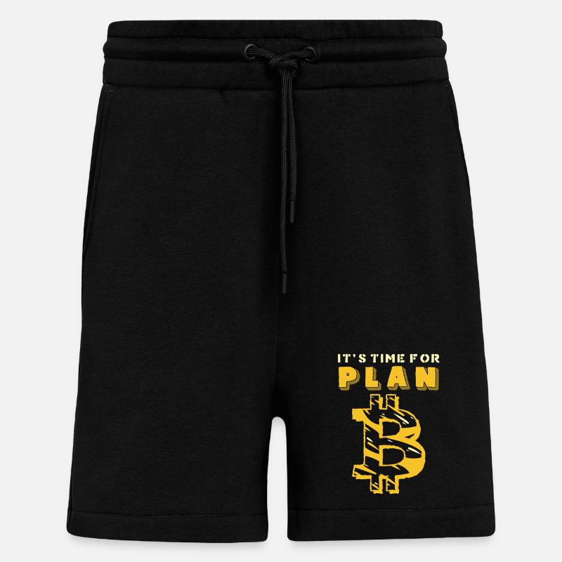 PlanB Krypto Humor Grafik - Shorts - made by SPREAD - SOLID BLACK