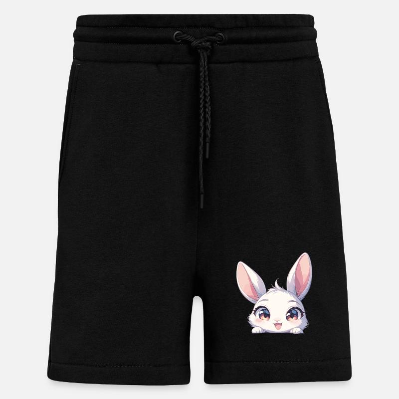 Lapin Lapin - Short bio décontracté fabriqué en UE - SOLID BLACK