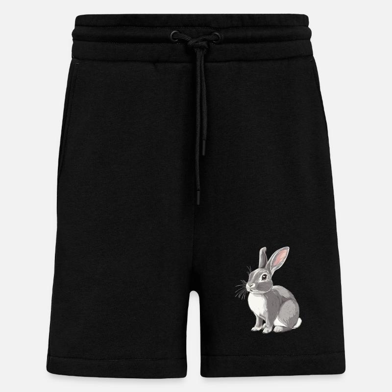 Lapin Lapin - Short bio décontracté fabriqué en UE - SOLID BLACK