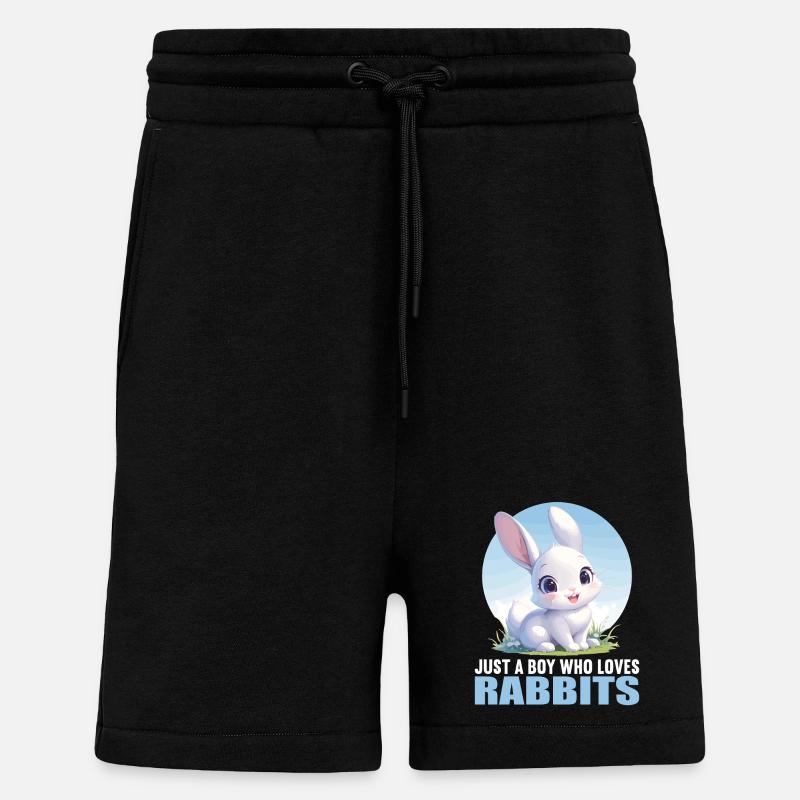 Lapin Lapin - Short bio décontracté fabriqué en UE - SOLID BLACK