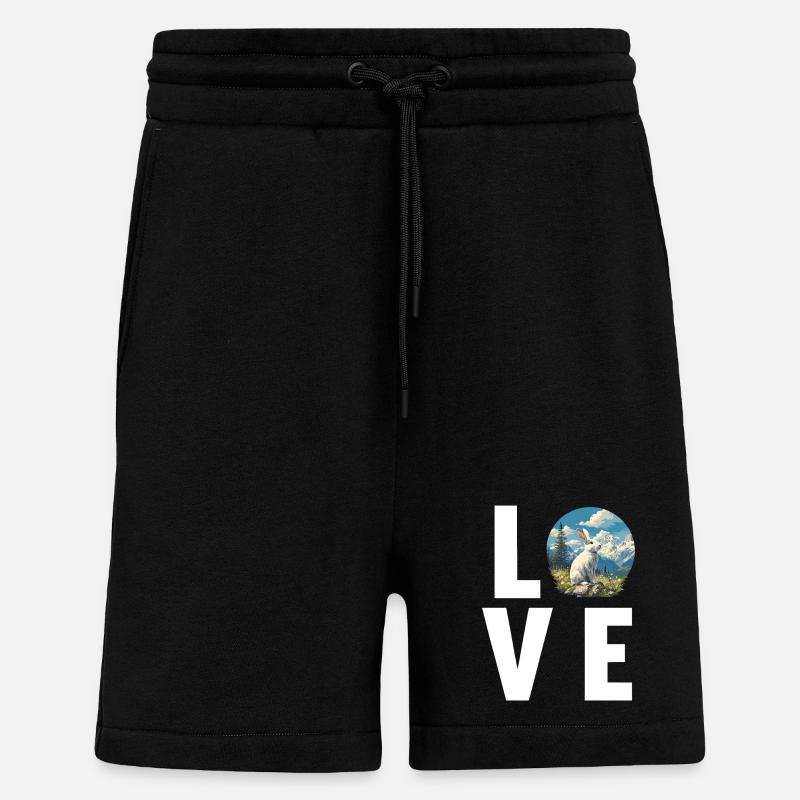 Lapin Lapin - Short bio décontracté fabriqué en UE - SOLID BLACK