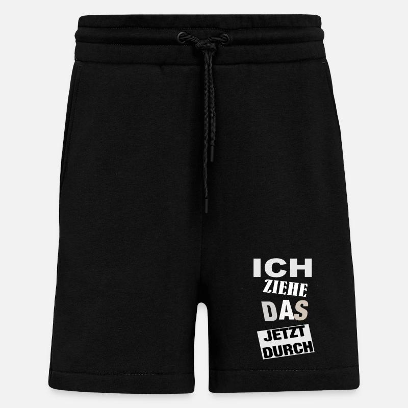 Spruch Motivation  - Shorts - made by SPREAD - SOLID BLACK