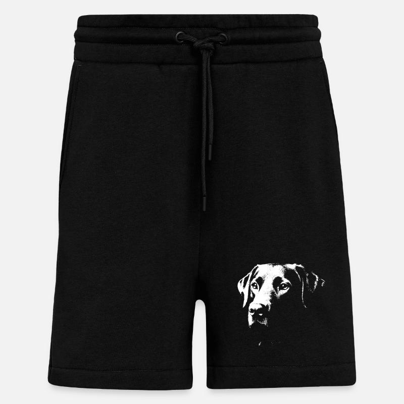 Stilvolles Labrador-Design - Shorts - made by SPREAD - SOLID BLACK