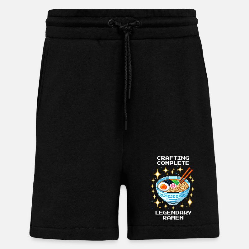Crafting Done: Legendary Ramen - Shorts - made by SPREAD - SOLID BLACK