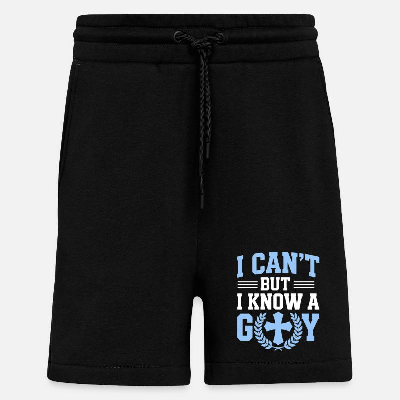 I can't, I know God - Shorts - made by SPREAD - SOLID BLACK