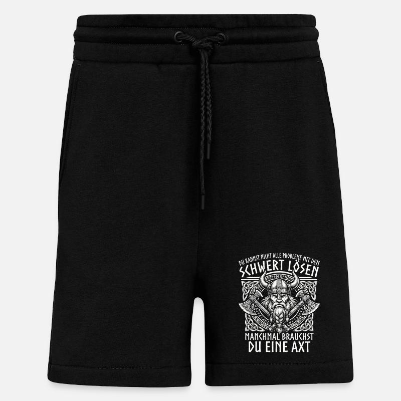 Comic Wikinger: Der tapfere Krieger - Shorts - made by SPREAD - SOLID BLACK