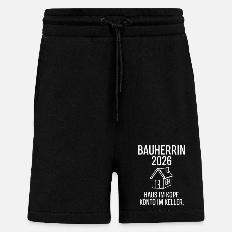 Prix du Constructeur 2026 - Short bio décontracté fabriqué en UE - SOLID BLACK