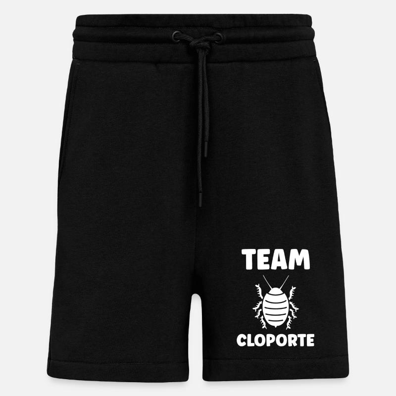 cloporte - Short bio décontracté fabriqué en UE - SOLID BLACK