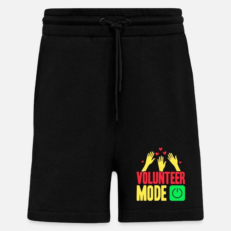 Mode d’appréciation des bénévoles sur Volunteer - Short bio décontracté fabriqué en UE - SOLID BLACK