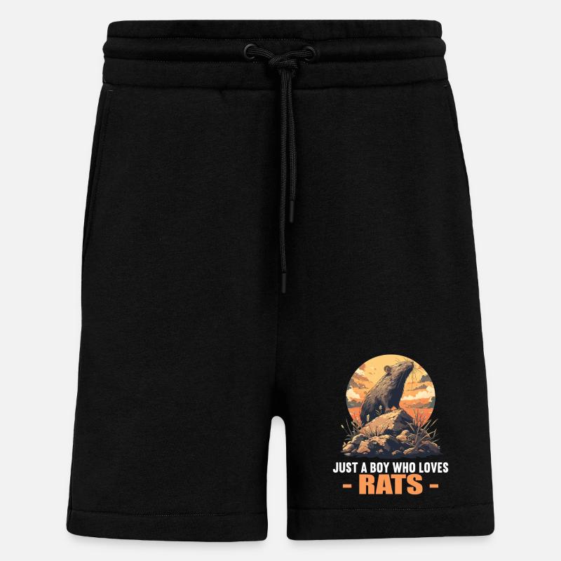 Rat Rat - Shorts - made by SPREAD - SOLID BLACK