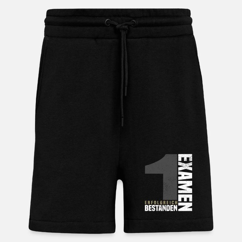 Félicitations pour le premier examen - Short bio décontracté fabriqué en UE - SOLID BLACK