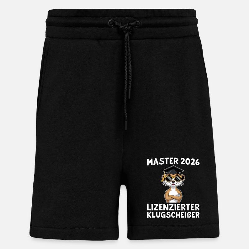 Abschlussprüfung 2026 Mastertitel Geschenkidee - Shorts - made by SPREAD - SOLID BLACK