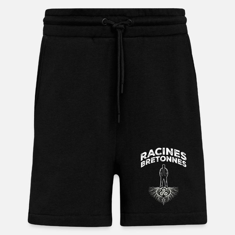 Brittany Breton Roots Triskell Identity - Shorts - made by SPREAD - SOLID BLACK