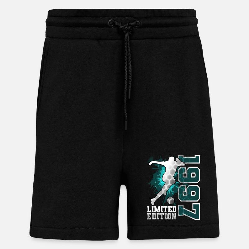 1997 Année de naissance Anniversaire - Short bio décontracté fabriqué en UE - SOLID BLACK