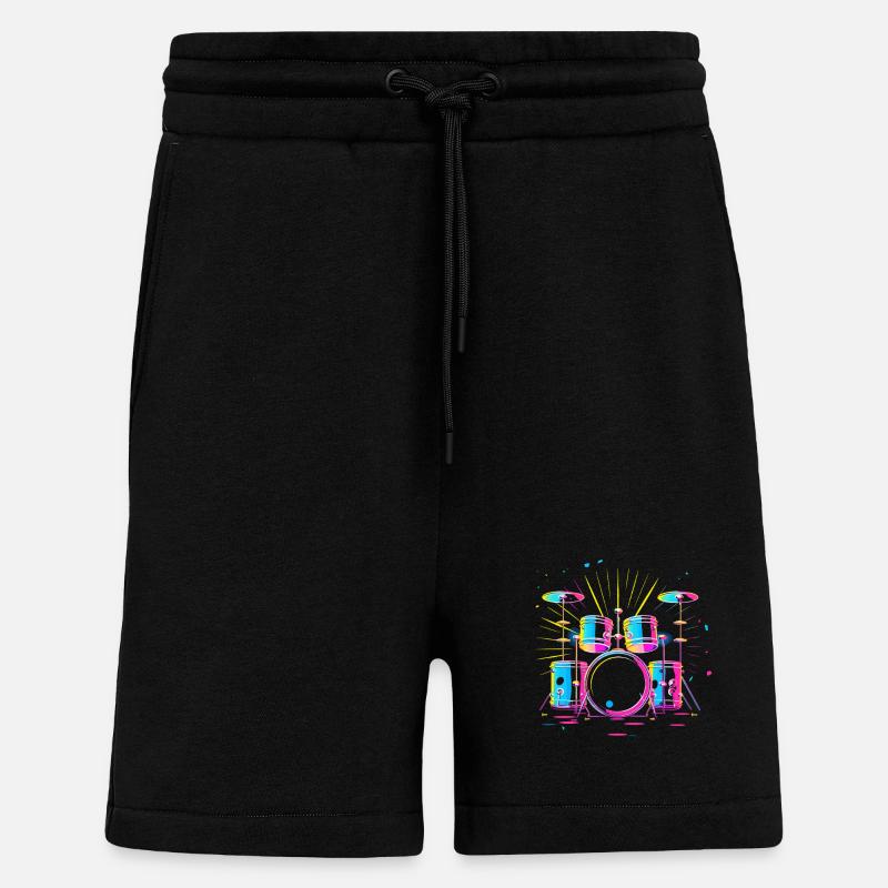 percussion - Shorts - made by SPREAD - SOLID BLACK