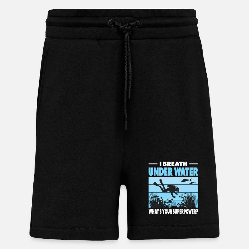 Lustiges Taucher Design - Shorts - made by SPREAD - SOLID BLACK