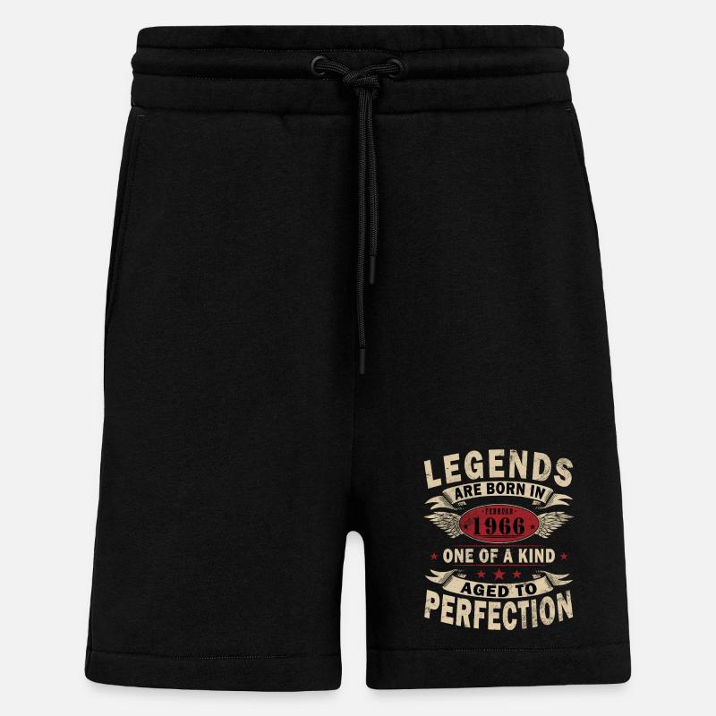 Februar 1966 - Februar 1966 Geschenk - Shorts - made by SPREAD - SOLID BLACK