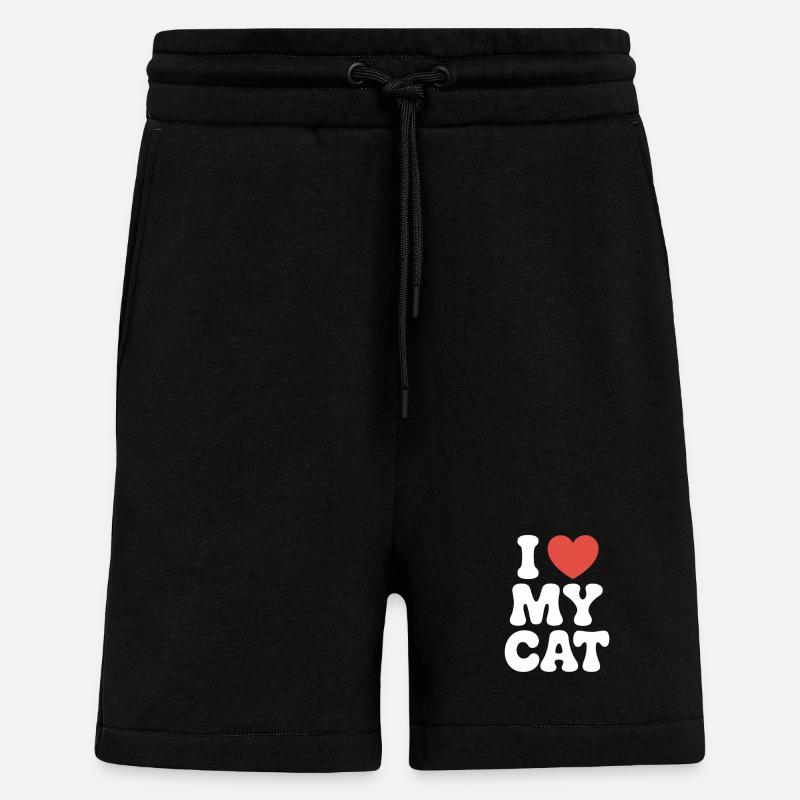 Ich liebe meine Katze - Shorts - made by SPREAD - SOLID BLACK