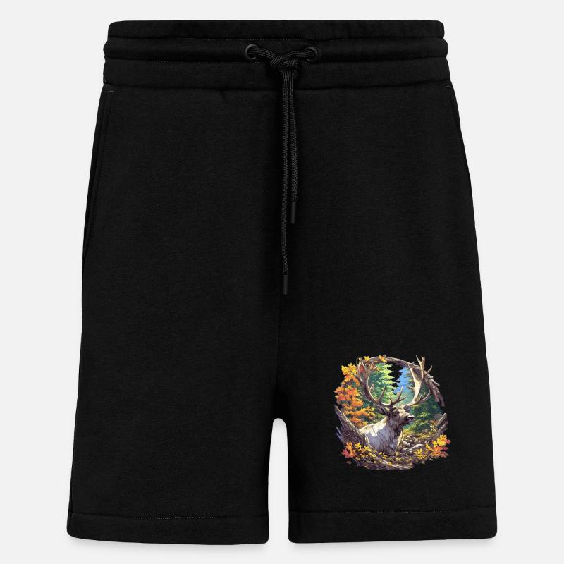 Rentiere Rentier - Shorts - made by SPREAD - SOLID BLACK