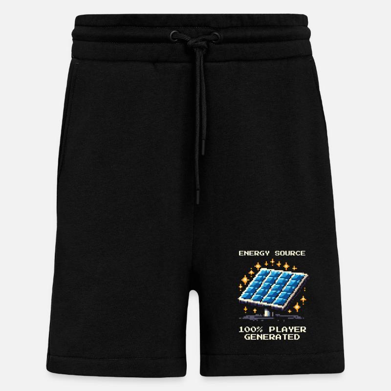 Solar Energy | Offgrid & Self-Sufficiency - Shorts - made by SPREAD - SOLID BLACK