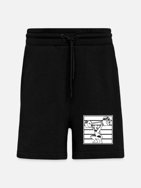 Powerlifting Bodybuilder Weightlifter Gym - Shorts - made by SPREAD - SOLID BLACK