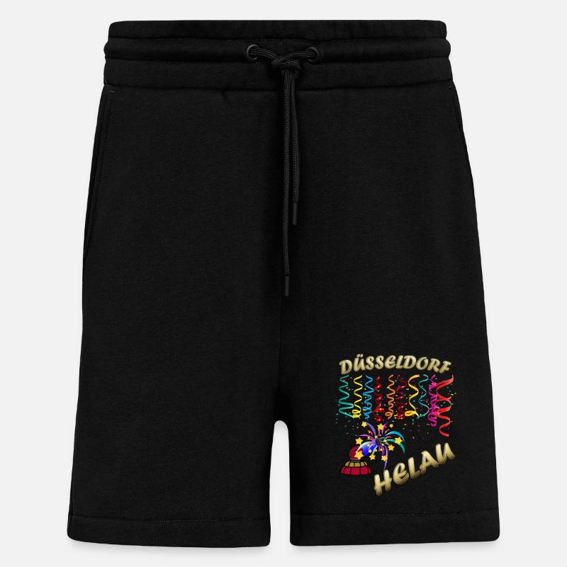 Dusseldorf Helau Festive Confetti - Shorts - made by SPREAD - SOLID BLACK