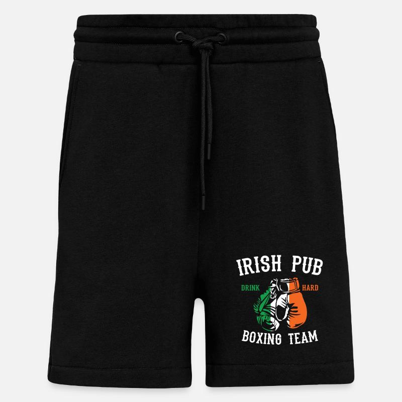 Irisches Pub-Boxteam - Shorts - made by SPREAD - SOLID BLACK