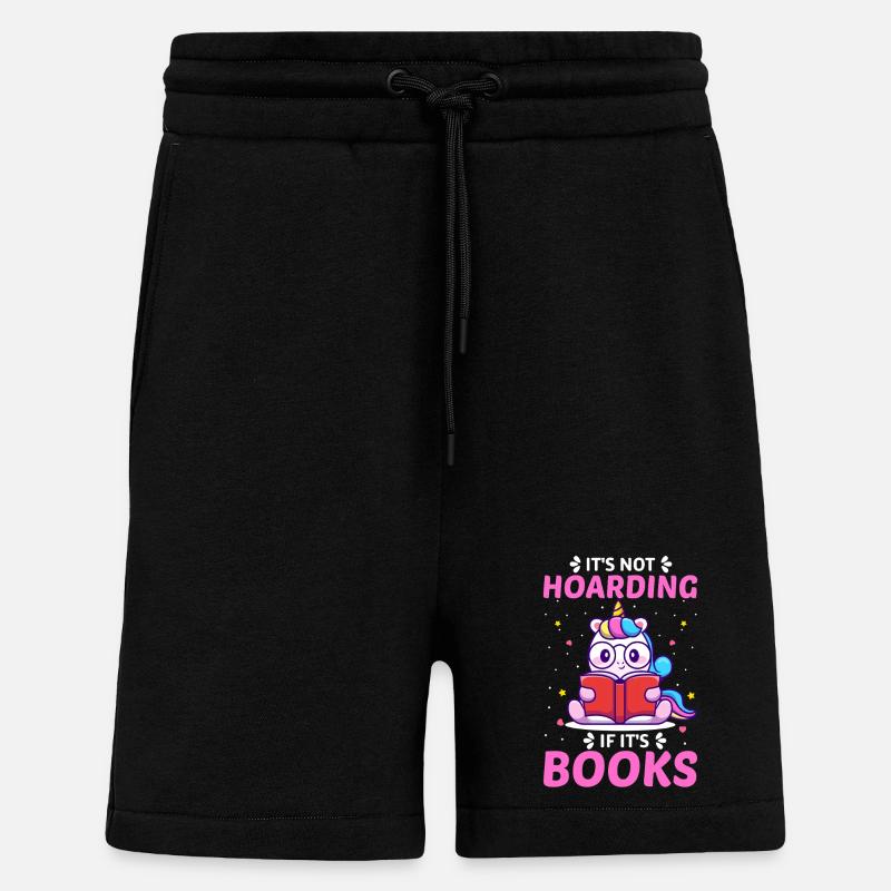 Lesen Bücher Einhorn - Shorts - made by SPREAD - SOLID BLACK